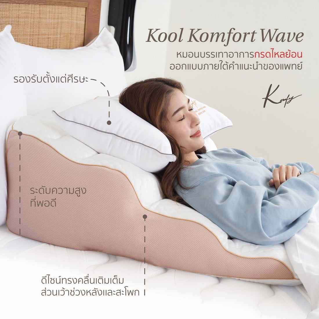 3-Piece Pillow Set for GERD